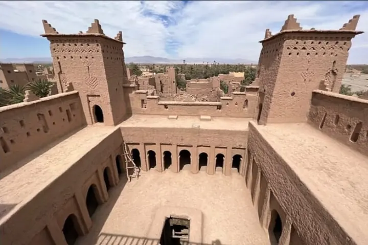 Historic kasbah courtyard