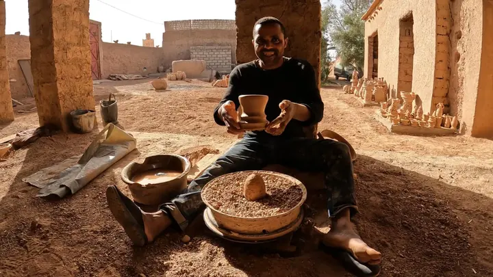 Local pottery artisan