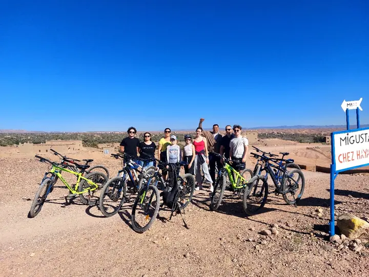 Group bike adventure near Ouarzazate